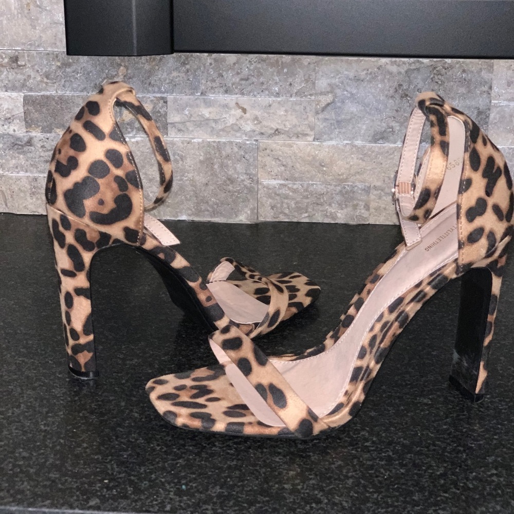 Leopard Strappy Heels